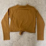 Show Me Your Mumu Chesnut Crop Tie Front Sweater Top Size M Photo 3