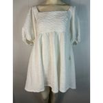 Free People  Violet Babydoll Mini Dress in White. New with Tag! Size L. Photo 3