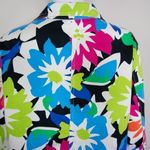 Vintage floral print cotton blend jacket,‎ size L Blue Size L Photo 10