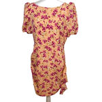 Likely  Cara Floral Mini Dress NWT Cottagecore Ruffled Pink Honey Peach Berry 12 Photo 4