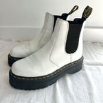Dr. Martens  2976‎ Quad Platform Chelsea Boots White Leather Women's US 7 EU 38 Photo 0