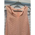Everly ‎ Feminine Floral Eyelet Detail Coral Light Pink Spring Sun Dress Size M Photo 1