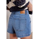 Evereve  Ever Denim Jean Utility Exposed Button Fly Stretch Shorts womens 30 Photo 7