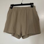 Talentless  tan high waist lounge sporty shorts size small Photo 0