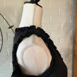 Nicole Miller  Black Ruffle Cold Shoulder Long Sleeve Dress Photo 5