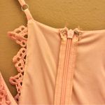 Lulus Lulu’s Take a Moment Lace Cutout Mini Dress Light‎ Pink Small Photo 8