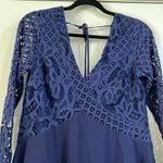 Tularosa Revolve Skylar Lace V Neck Mini Dress Blue Small Photo 3