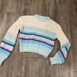Noisy May  Blue and White Striped Sweater Photo 5