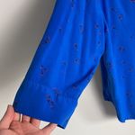 Levi's Levi’s Queen Anne’s Lace Blouse Button Front Nebulus Blue Women’s Size 2X Floral Photo 3