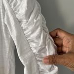 We The Free Free People White Ruched Sleeve Top Size XS Summer Spring Photo 5