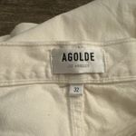 AGOLDE DAME HIGH RISE WIDE LEG In FORTUNE COOKIE Size 32 Cuffed Button Fly Dirt Photo 5