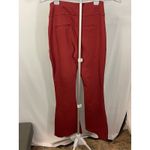 EXPRESS  XS High Waisted Flare Leggings Stretch Pull On Pants Red‎ Brick Photo 9