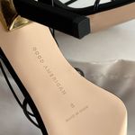 Good American New Caged Slanted Sandal Strappy Wrap Heel | Black | 8 Photo 6