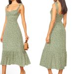 Reformation  Nikita Midi Floral Green Dress 12 Photo 3