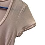 Honey Punch Dusty Pink Lace Detail Cuffed Short Sleeve A Line Scoop Neck Top XS Photo 8