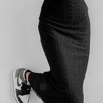 Urban Outfitters  Floral Lace Midi Skirt in Black Photo 0