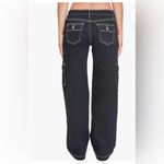 Ymi  Black Pants with White Low-Rise Skater Size 7 Photo 10