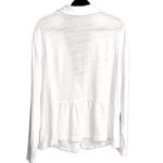 Caslon 🤍 Nordstrom Cotton Knit One-Button Unlined Soft Casual White Blazer XL Photo 5