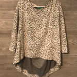Leopord‎ print shirt cutout back small Gray Photo 0