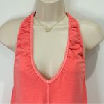 Free People  Movement Hot Shot Halter Romper Coral Medium Open Back Beachy New Photo 8