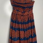 Anthropologie Girls From Savoy Oxidized Medallions Strapless Tulle Dress Size XS Photo 2