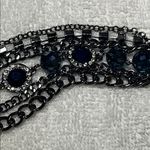 Vera Wang Simply  Multi-strand Blue and Silver Tone Chain Bracelet Photo 3