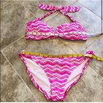 Gap Body chevron hot pink & white bikini s… Photo 1