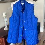 kim rogers Royal Blue Quilted Jacket Vest Photo 1