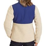 Duluth Women's Sherpa Blue Cream Colorblock Full Zip Jacket Medium Item 85806 Photo 8