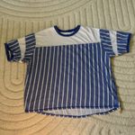 Free People Movement Lineback Logo Tee Size Medium Blue Photo 2