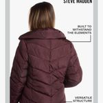 Steve Madden Women's Puffer Coat - Deep Burgundy Photo 4