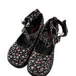 Demonia  Sprite Floral Platform Heart Mary Jane Shoes Photo 9