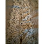 Urban Outfitters  kimchi blue semi sheer blouse size medium lace buttons Photo 3