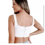 Princess Polly  Ribbed Corset White Cropped Bustier Top Women’s Size 6 A1 Photo 1