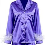 Sapjon women’s silky satin pajamas set size S Photo 0