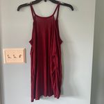 Garage Red Maroon Cold Shoulder Shirt Photo 1