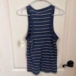 Aerie Women's Blue & White Striped V-Neck Casual Tank Top Size Large NWT Photo 6