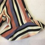 Band of Gypsies Pink Striped Side Wrap Short Sleeve Dress S NEW Photo 4