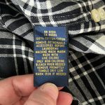Ralph Lauren Polo Black/White Plaid Flannel Button Down Size Small Photo 2