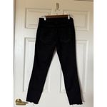 AMO Womens Black Low Rise Dark Wash Black Magic Stix Crop Leg Jeans Size 26 Photo 2