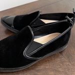 Karl Lagerfeld Paris Black Suede/Leather Flat Slip On Shoes Size 9.5 Photo 5