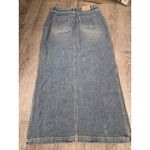 Unionbay  Vintage 2000s Y2K Dark Wash Grunge Maxi Jean Denim Skirt Long Size 9 Photo 5