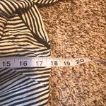 ZARA Striped Cold Shoulder Top Ruffle Sleeve Casual Blouse Medium Photo 3