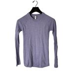 Lululemon 100% merino wool sweater periwinkle women's size 2 Photo 1