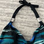 Liz Lange Striped Blue and Black Women's Maternity Tankini Top Photo 5