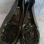 L'ATISTE  Black Rose Embellished Loafers Photo 2