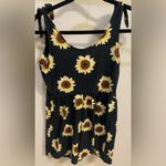 SO  Black Sunflower Print Romper Women's Sz Small Photo 1