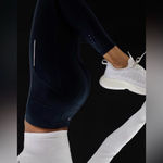 Athleta  Rainier High-Rise Lined Leggings Navy Small Tall Cold Weather Photo 2