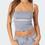 Edikted  Yang Contrast Strap Tank Top Photo 0