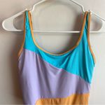 Roxy NWOT  Bachelor Button Colorblock Party One Piece Swim Suit Photo 8